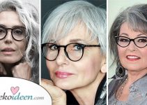 20 peinados para mujeres de 50 años Con gafas